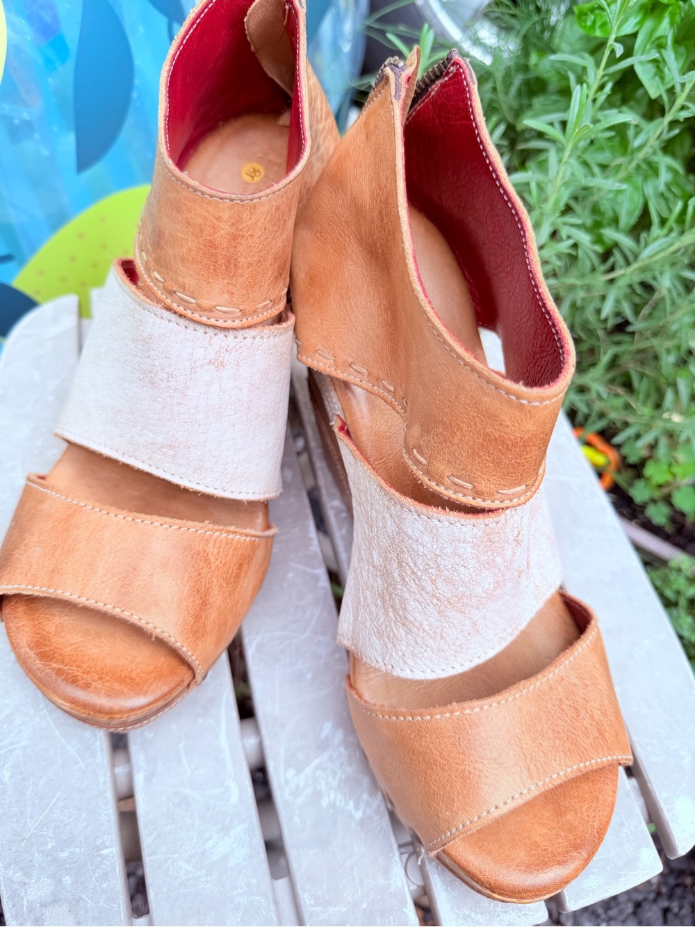 These are the Bed Stü Jacey II (or Jessie) wedge sandals. - Picture 3 of 6